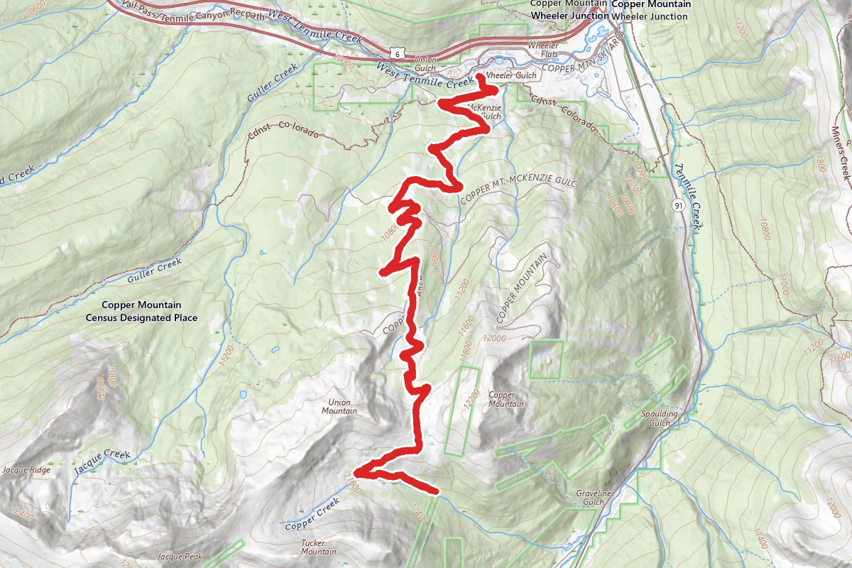 Copper Mountain Ski Resort Trail