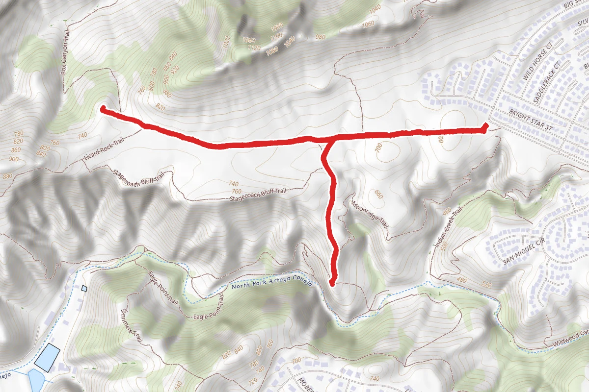 Mesa Trail and North Tepee Trail to Wildwood Tepee