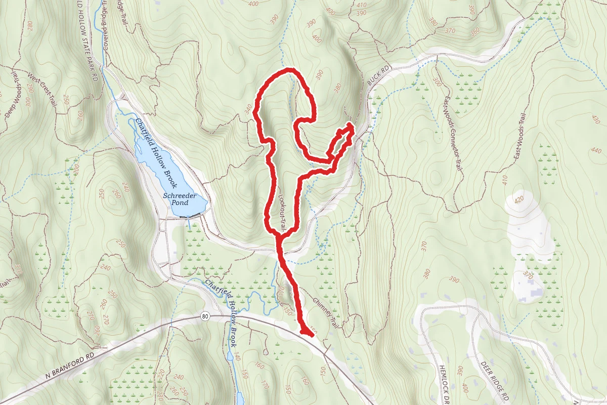 Chatfield Hollow White Blazes