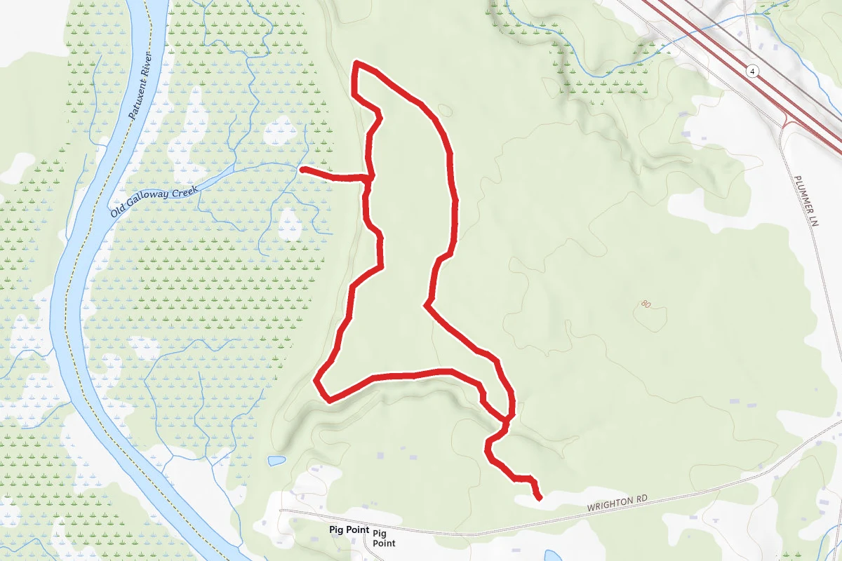 Cliff Trail to Red Oak Trail Loop