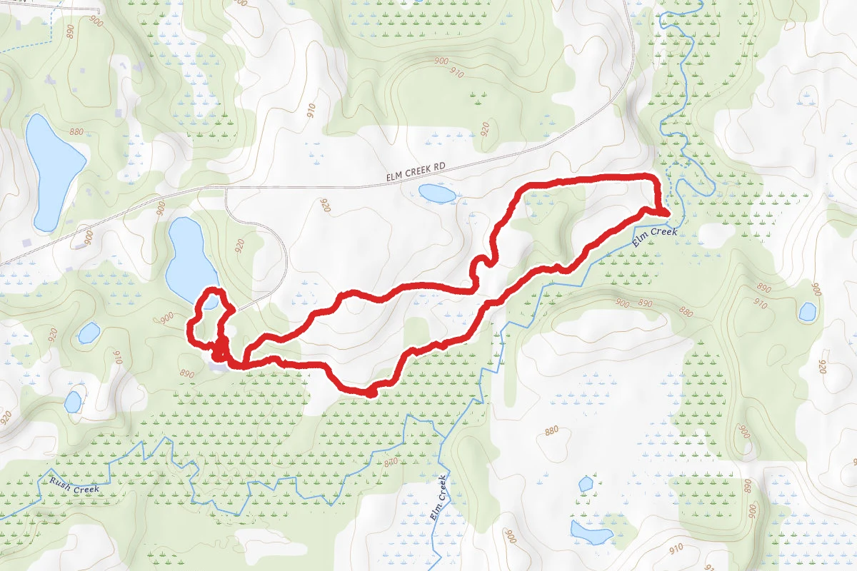 Eastman Nature Center Loop route map
