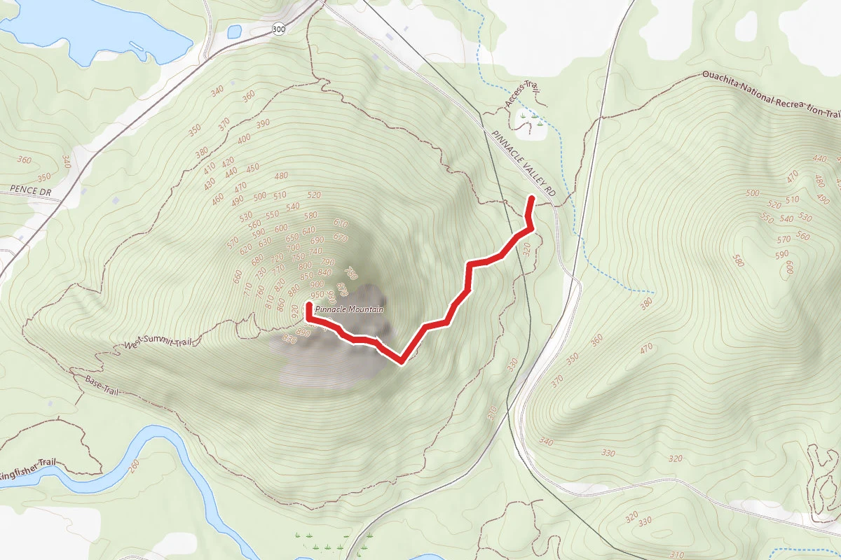 Pinnacle Mountain East Summit Trail
