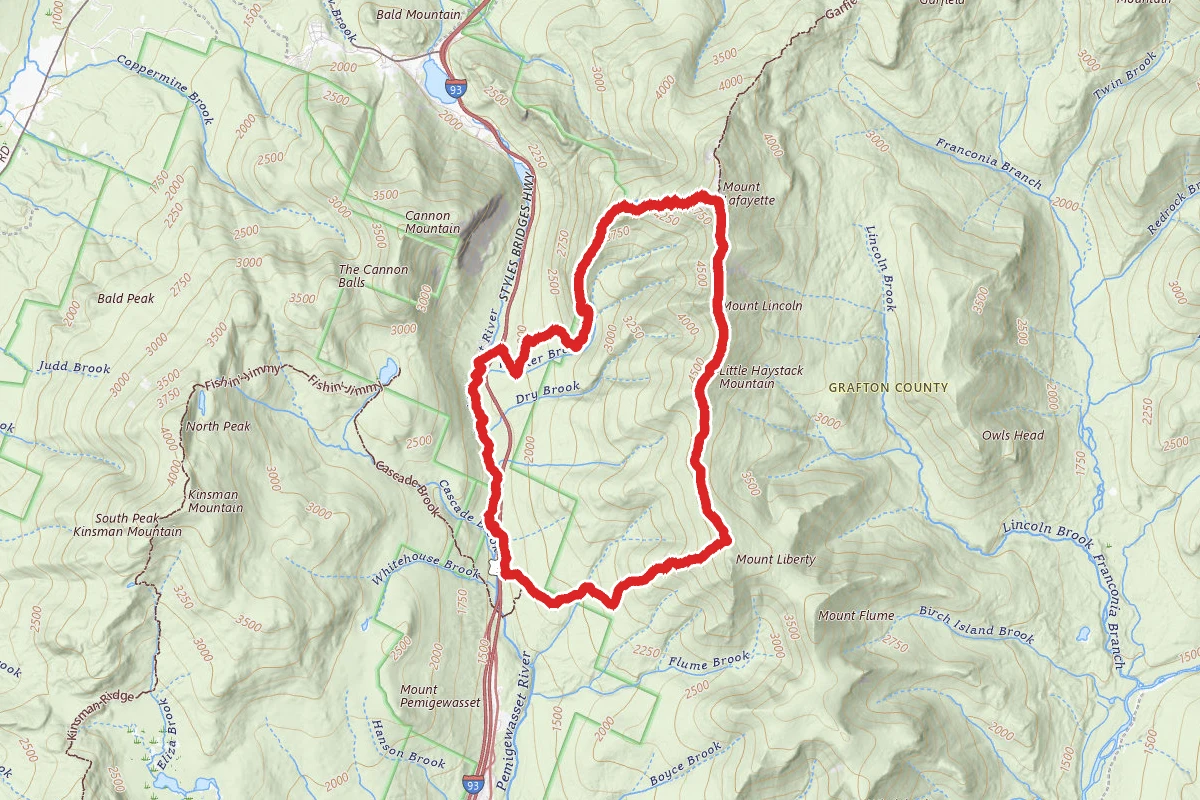 Liberty and Franconia Ridge Loop