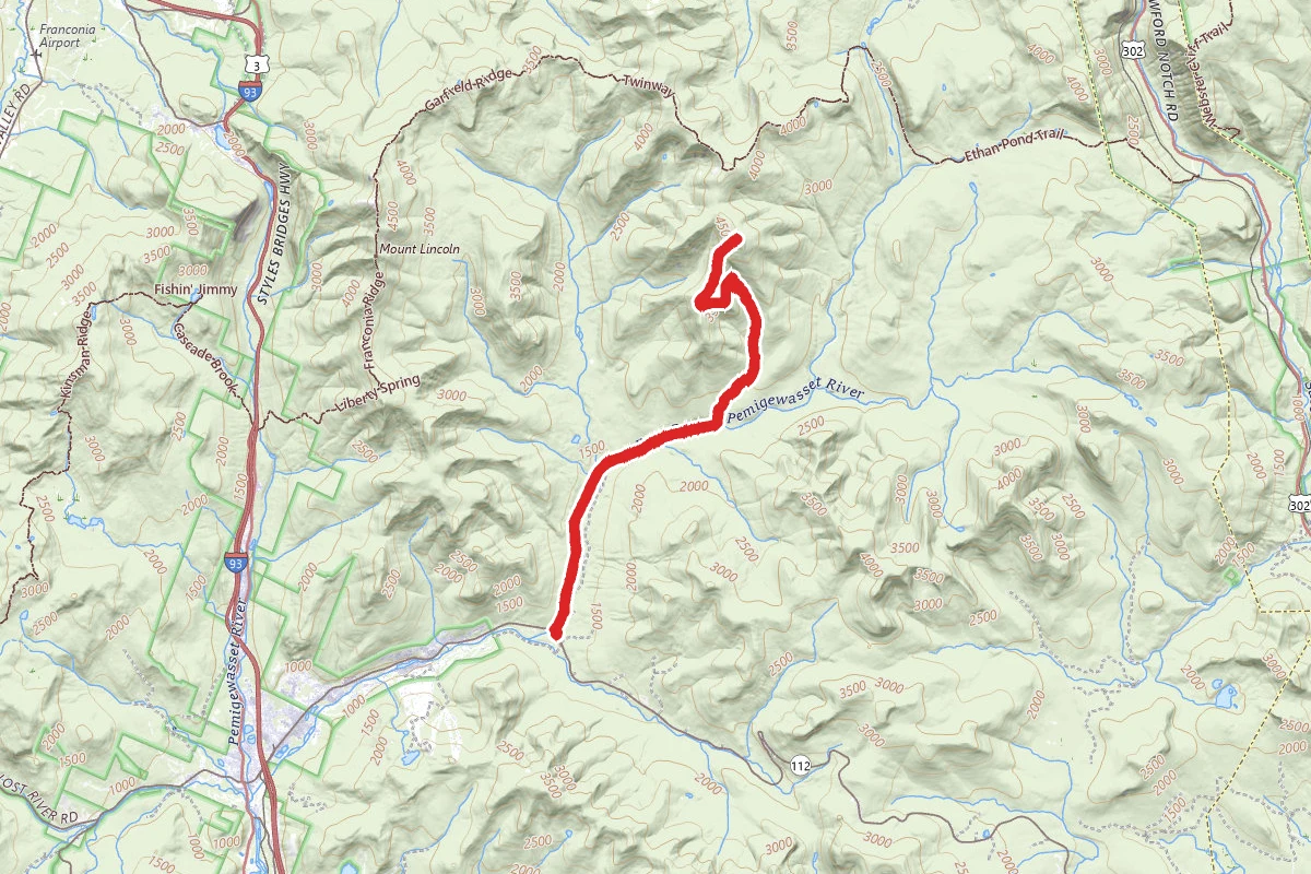 Mount Bond and The Cliffs via Lincoln Woods Trail