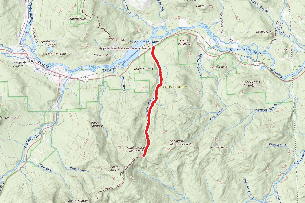 Rattle River via Appalachian Trail