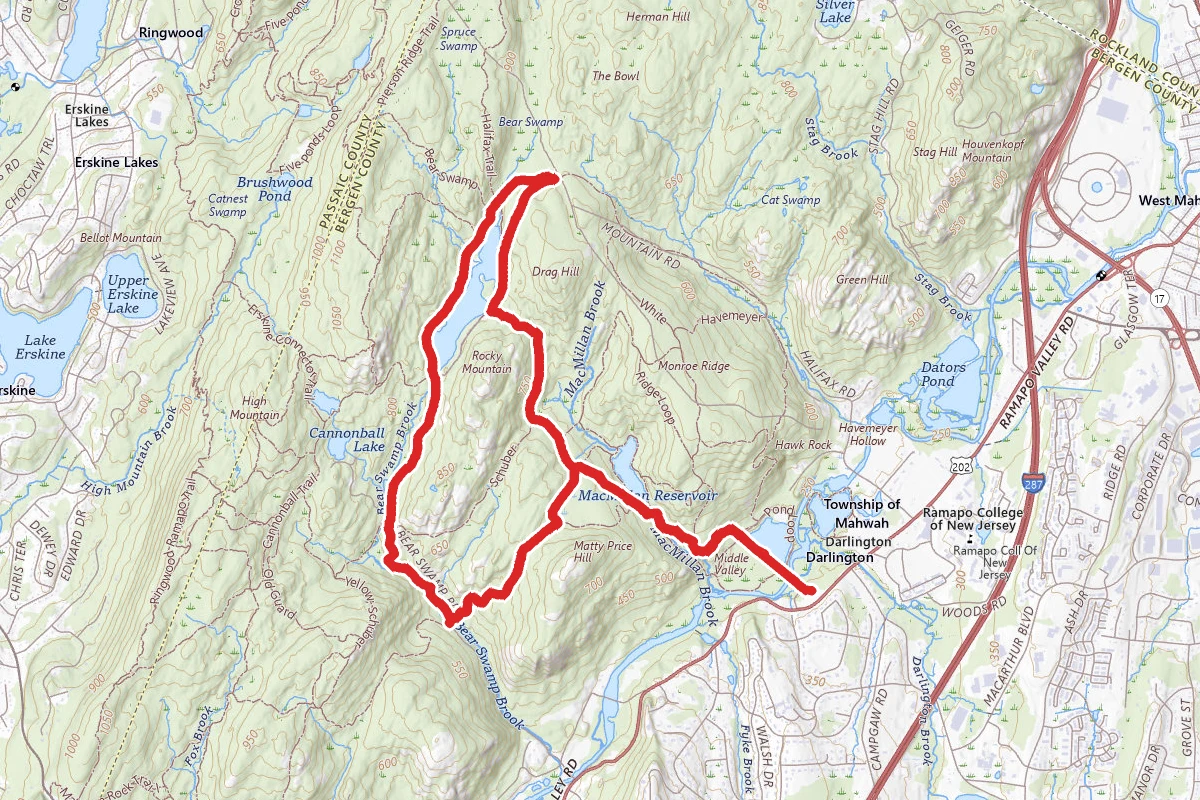 Bear Swamp Lake and Rocky Mountain Loop