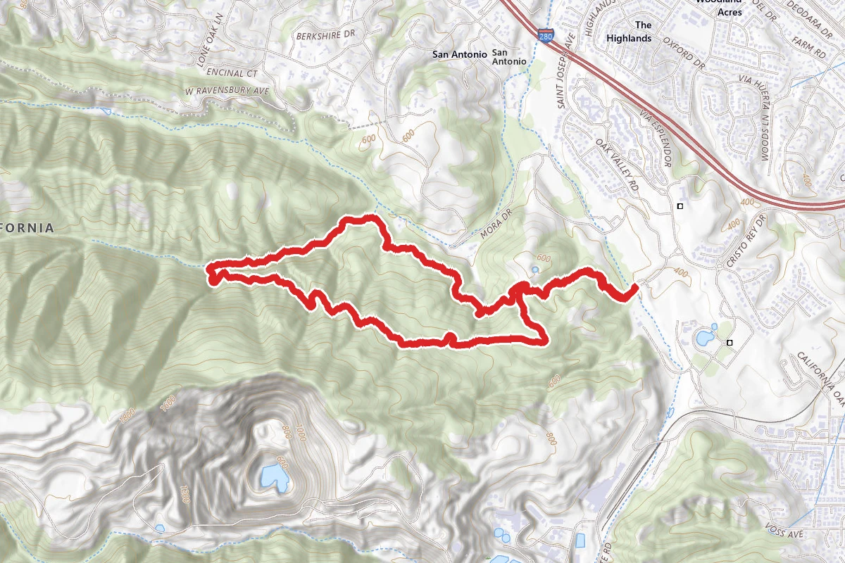 PG&E Trail, Wildcat Trail and Coyote Trail Loop
