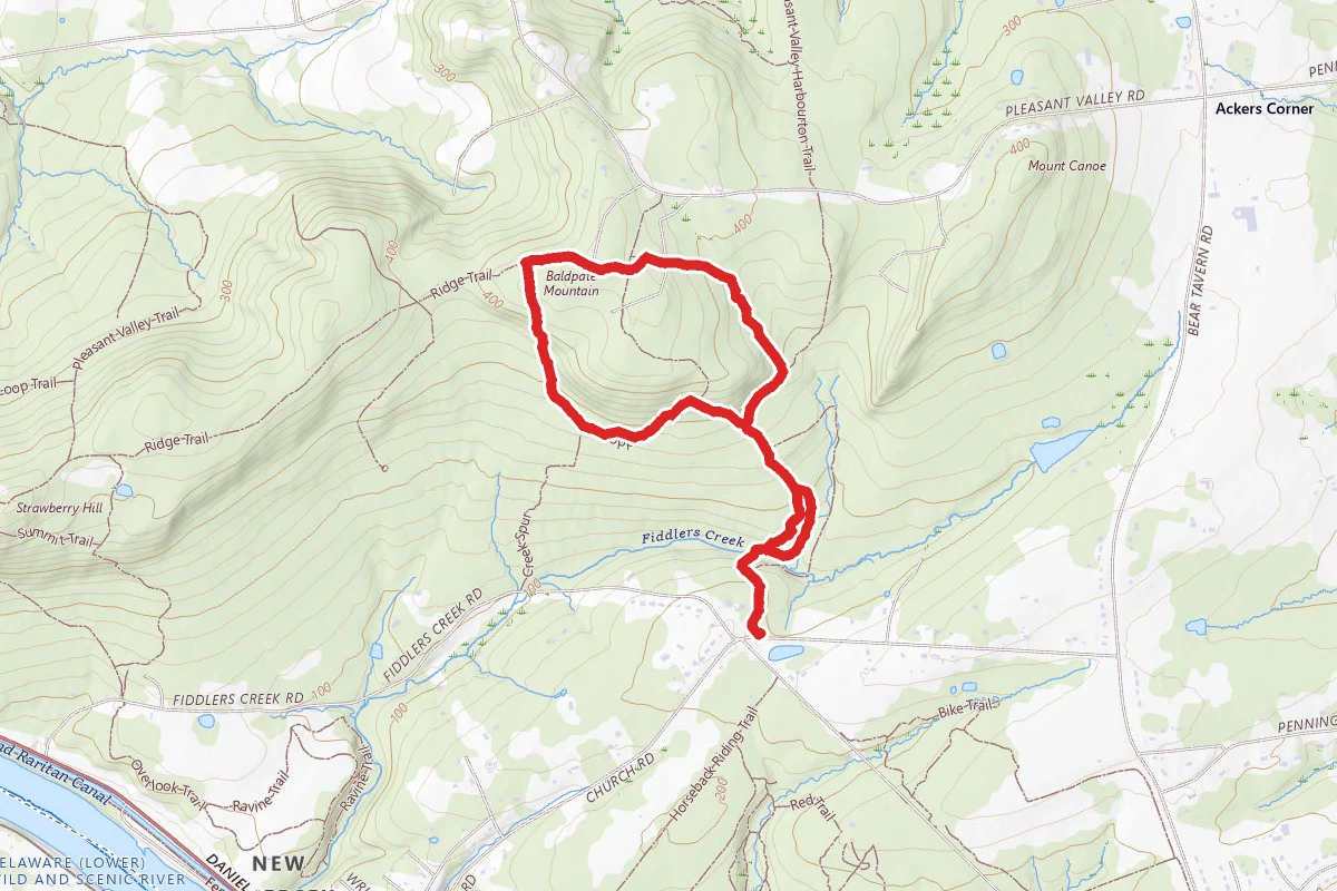 Kuser and Copper Hill Trails Loop