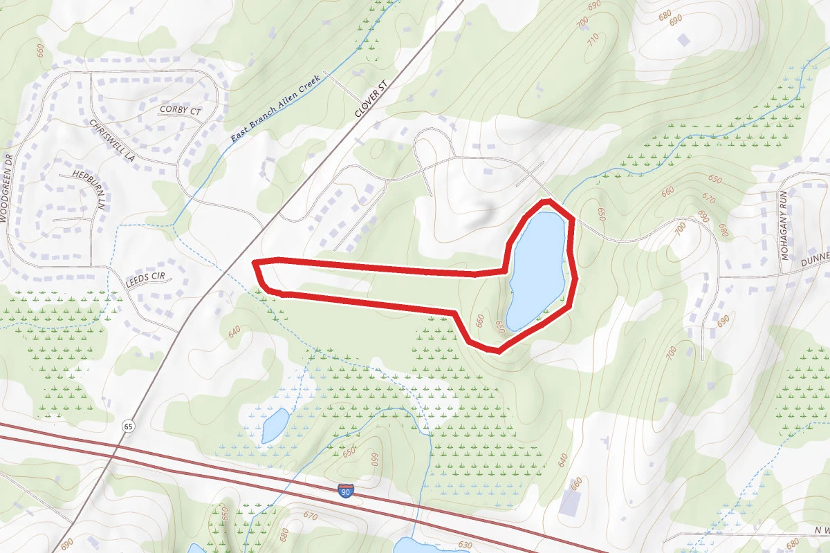 Isaac Gordon Nature Park Trail route map