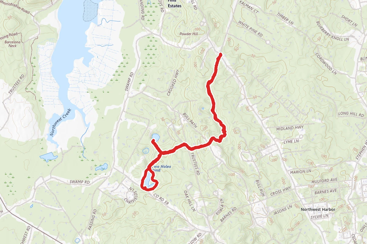 Chatfields Hole via Paumanok Path