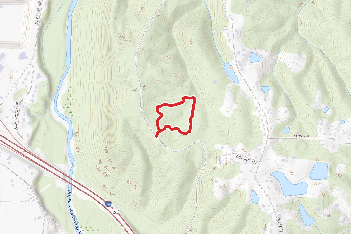 Tallgrass Prairie Trail route map