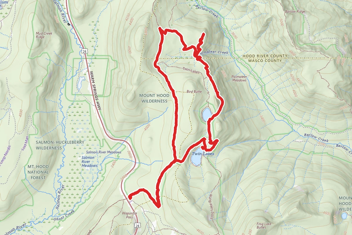 Twin Lakes and Palmateer Point Loop Hike