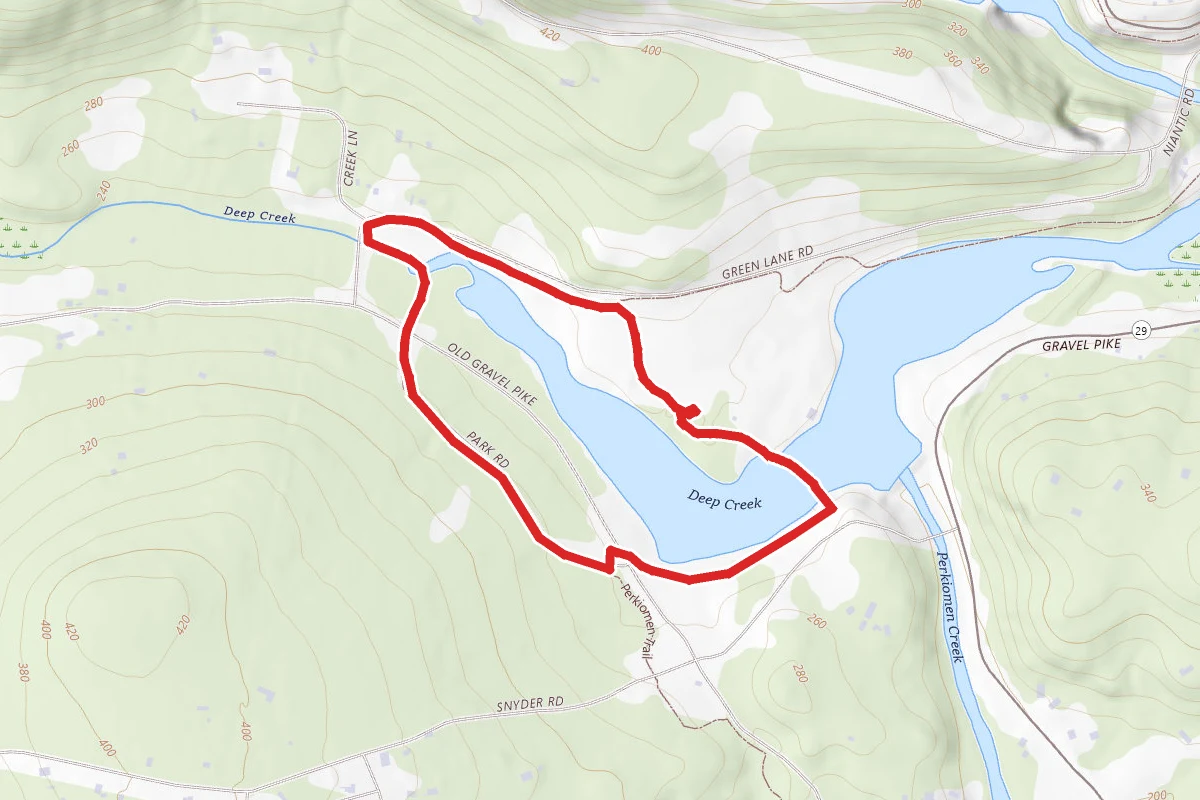Perkiomen Trail around Green Lane Reservoir