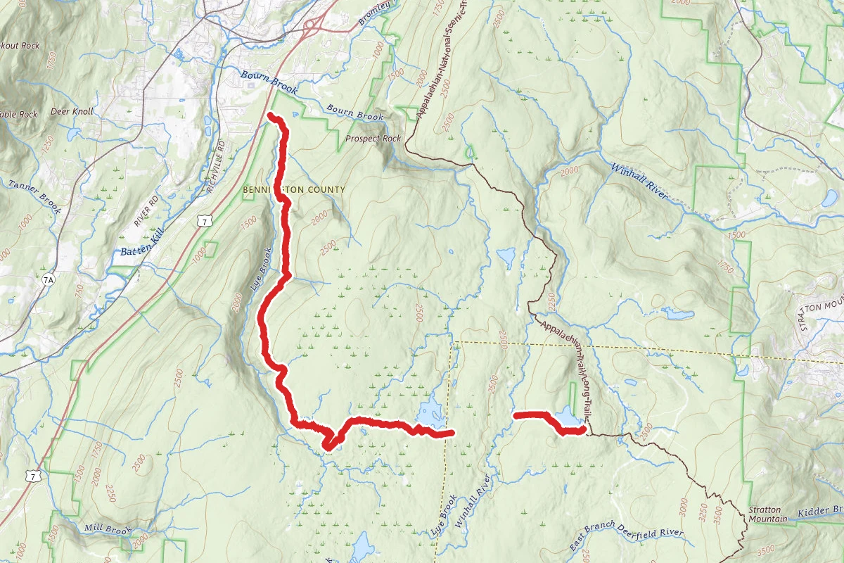 Lye Brook Trail to Stratton Pond