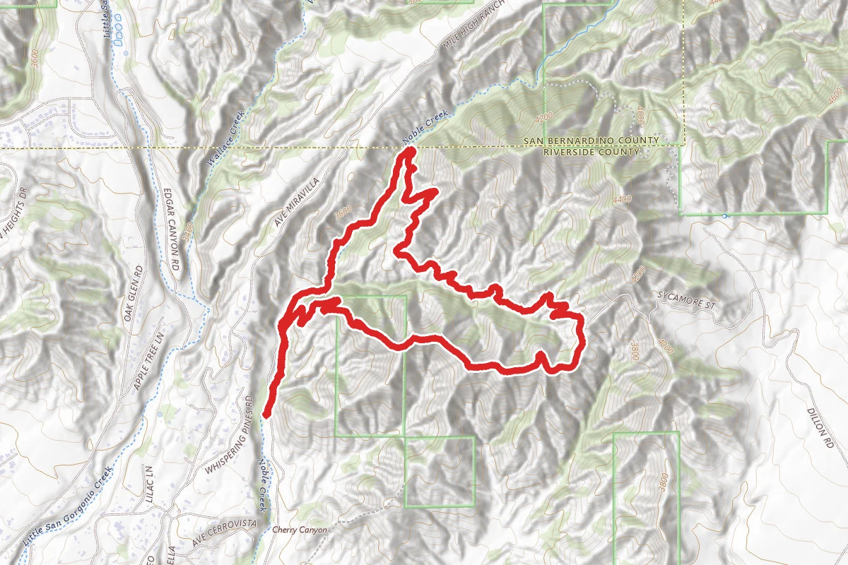 Noble Creek Ridge Loop from Horse Camp
