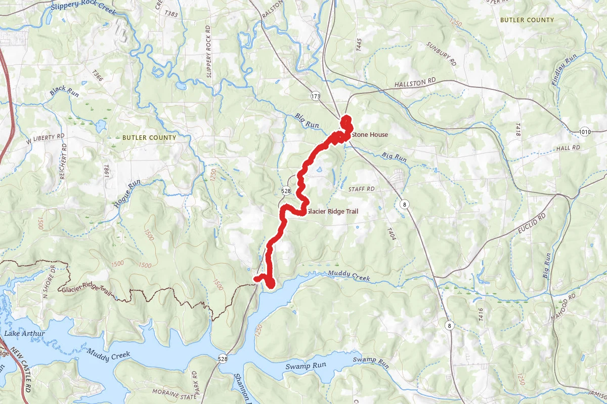North Country Trail to Jennings Center
