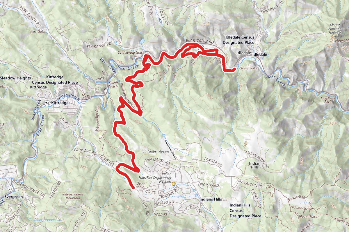 Bear Creek and Bruin Bluff Trail