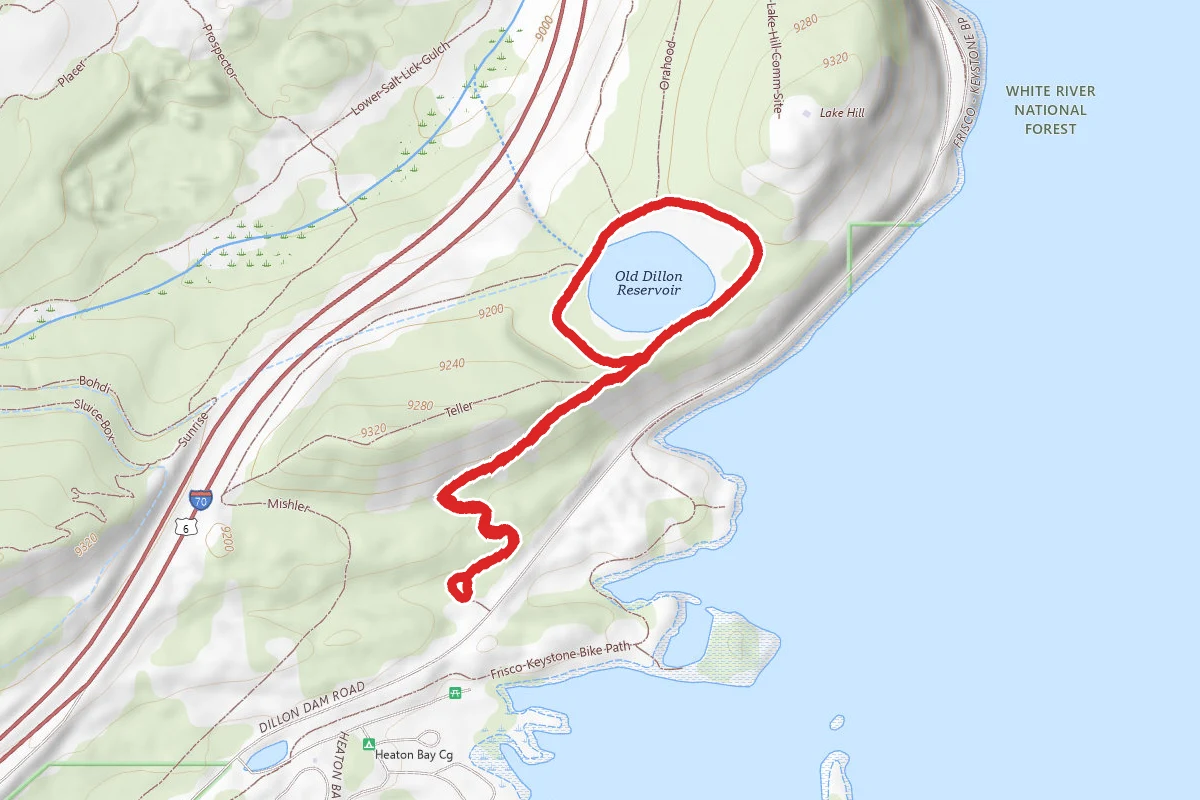 Old Dillon Reservoir Trail