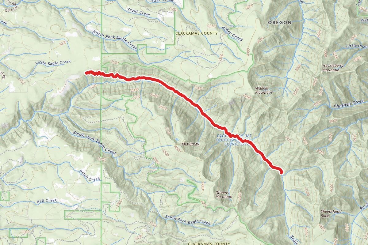 Eagle Creek Trail via Douglas Trail