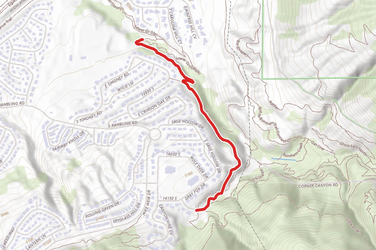 Creek View Trail route map