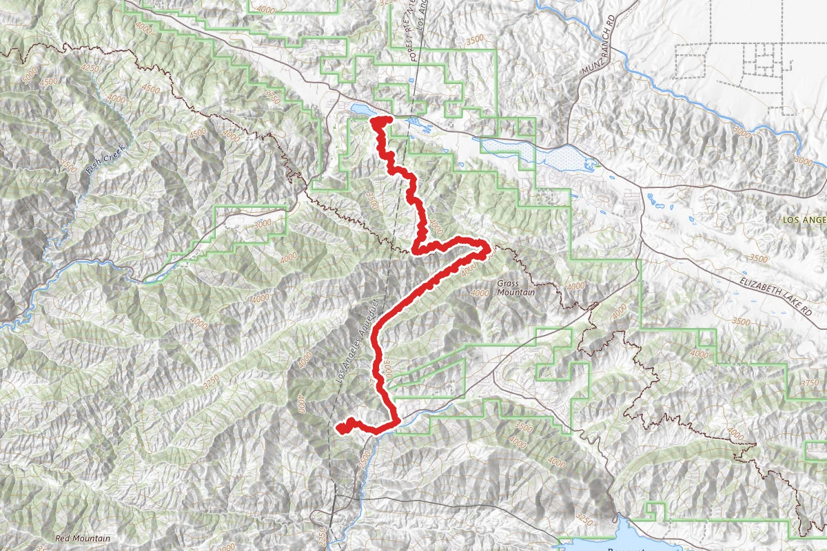 Lake Hughes Truck Trail