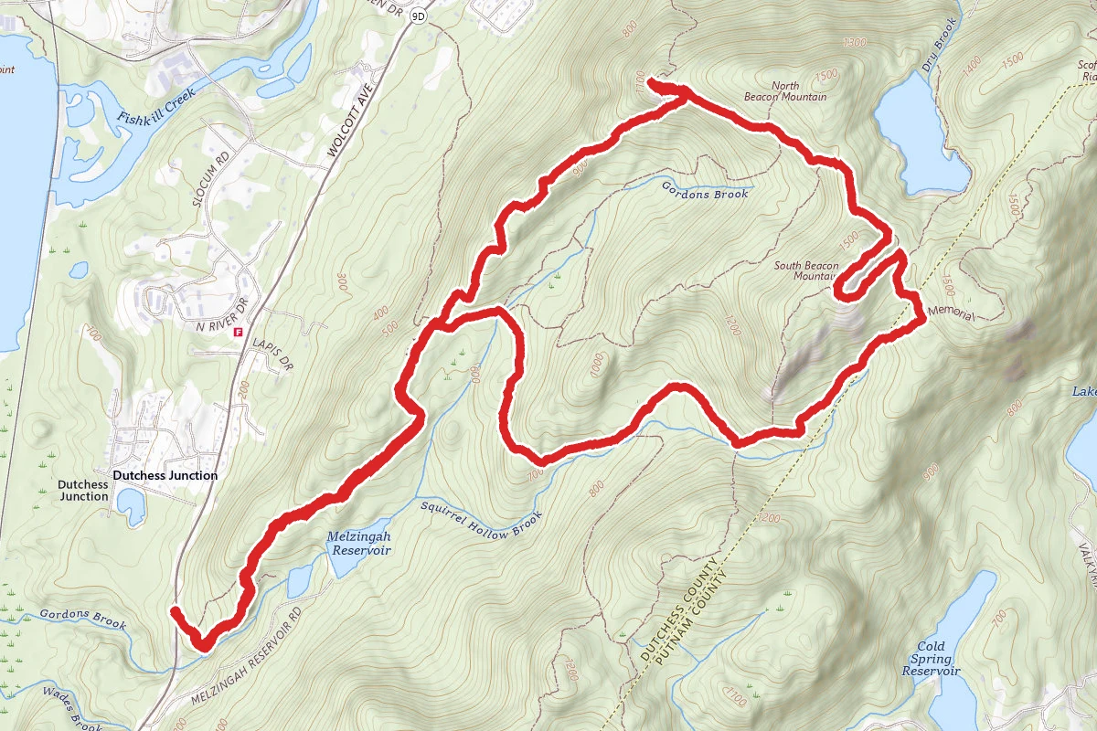 Mount Beacon via Notch Trail to Wilkinson Memorial Trail