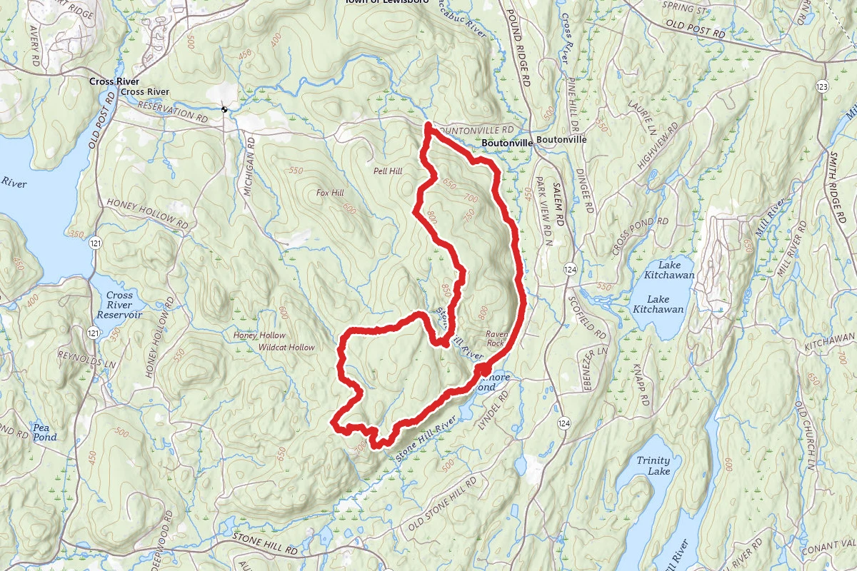 Ward Pound Ridge Blue, Rock, Dancing Rock and White Trail Loop
