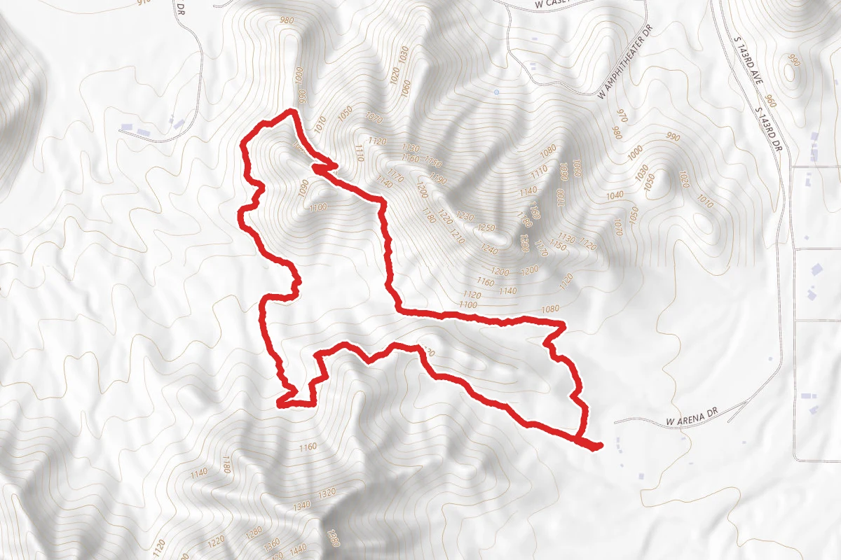 Rainbow Valley Trail to Baseline Trail Loop