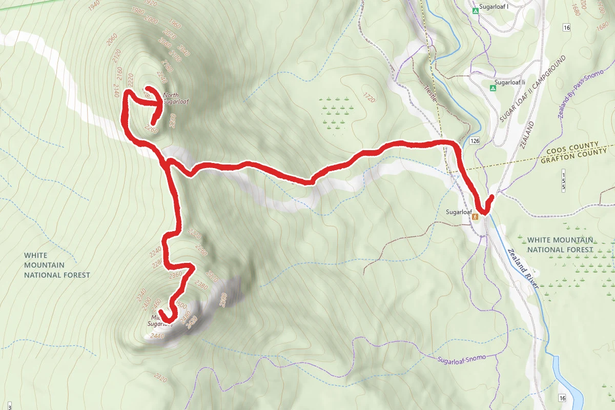 North and Middle Sugarloaf via Sugarloaf Trail