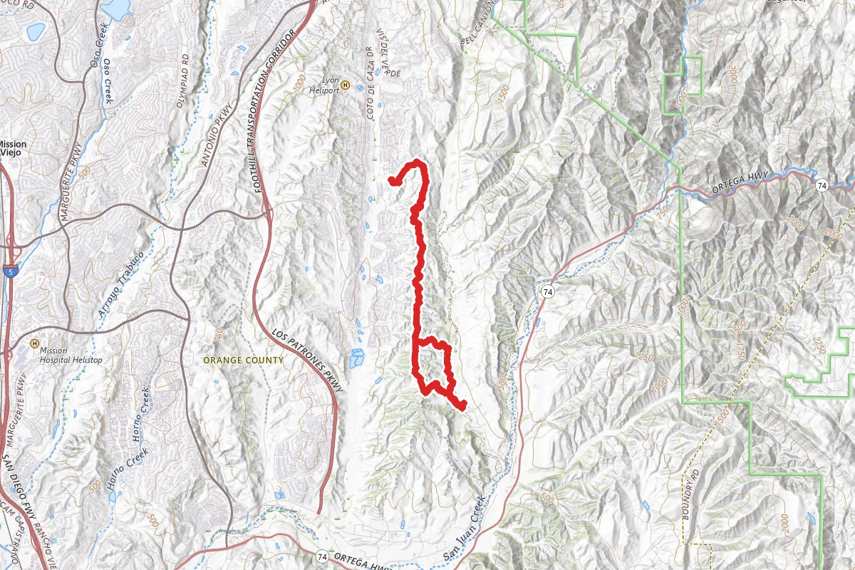 West Ridge and Oak Trail Loop