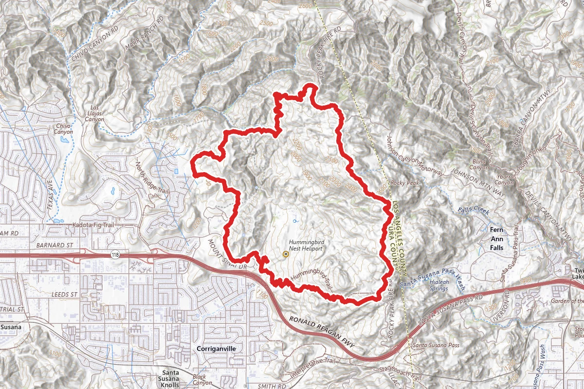 Hummingbird Trail to Chumash Trail Loop