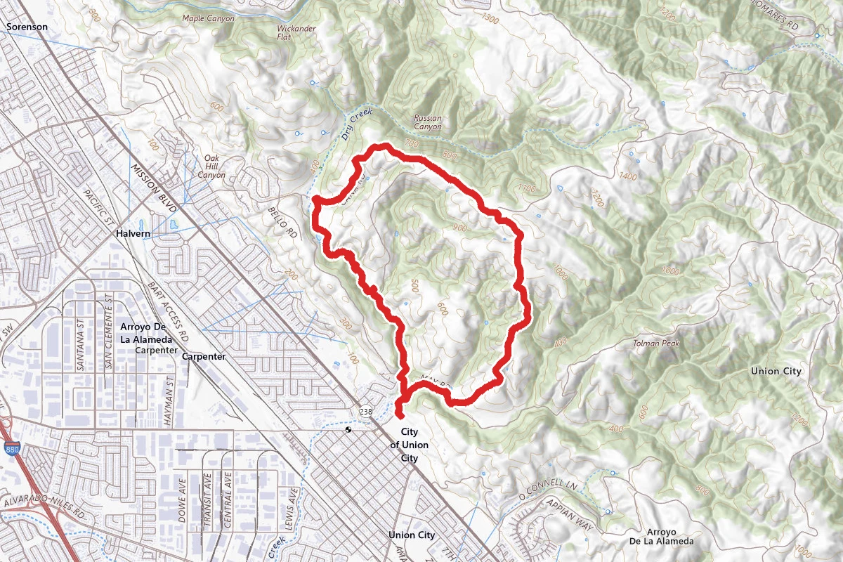 High Ridge Loop, Dry Creek and Meyers Ranch