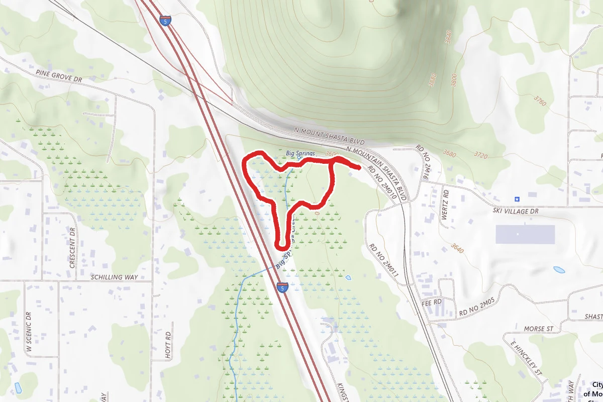Mount Shasta City Park Meadows Loop