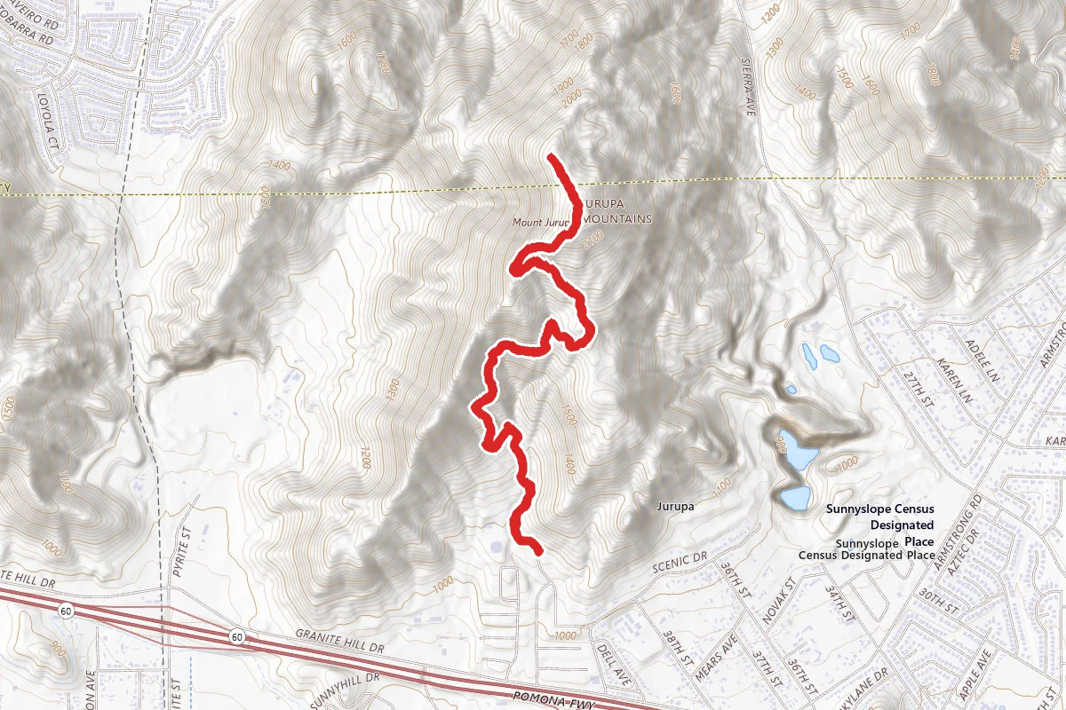 Mt. Jurupa Trail South