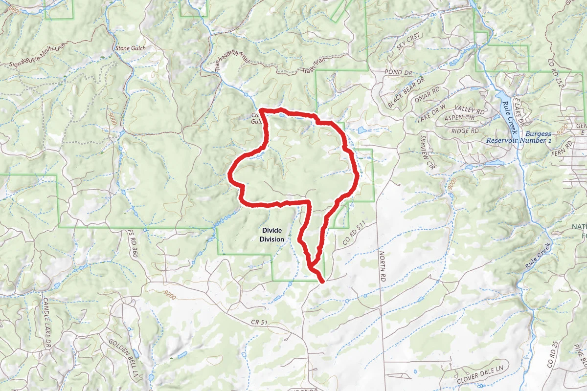 Crazy Gulch to West Creek Loop