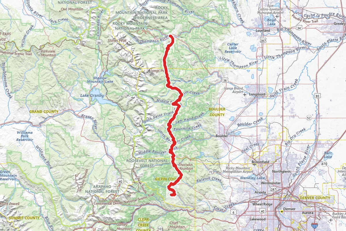 Peak-to-Peak Scenic Byway