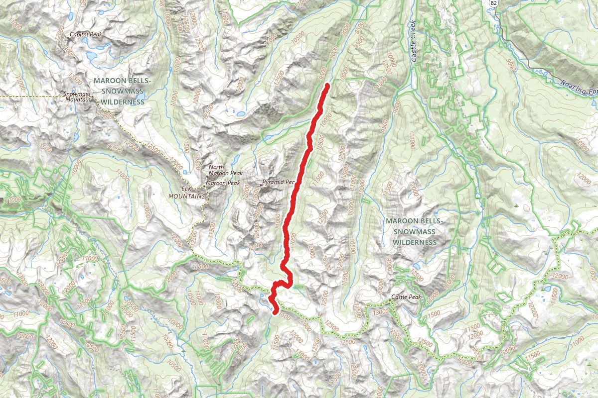 East Maroon Trail to Copper Basin
