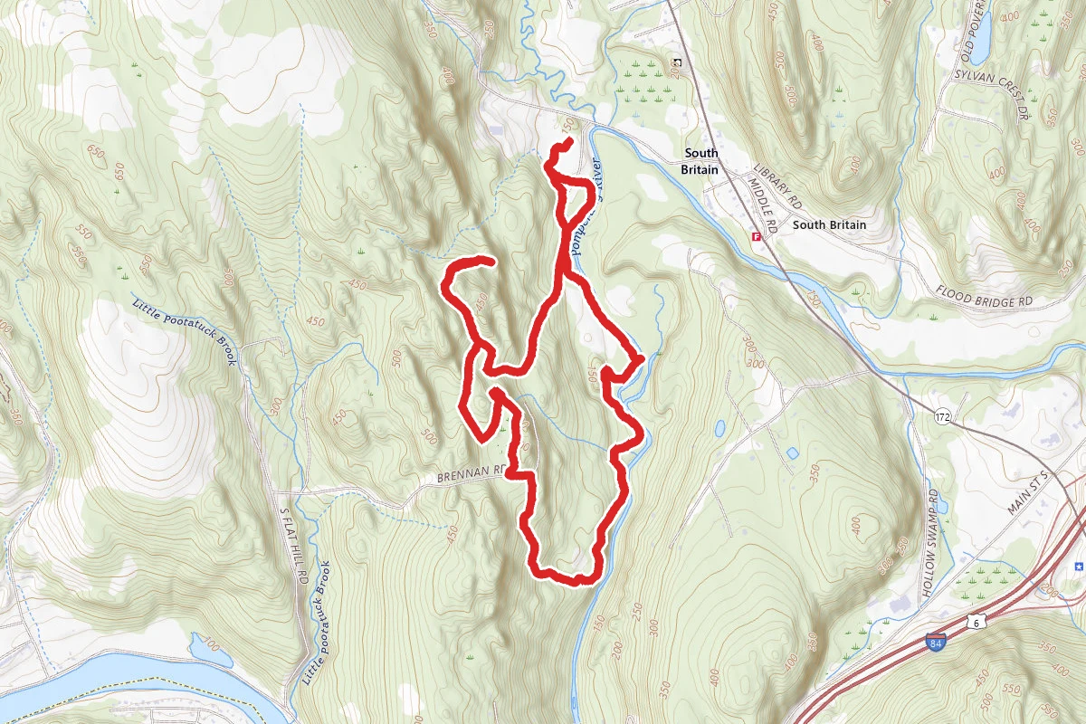 Cascade Trail to Tulip Tree Trail to Beaver Meadow Trail and River Trail