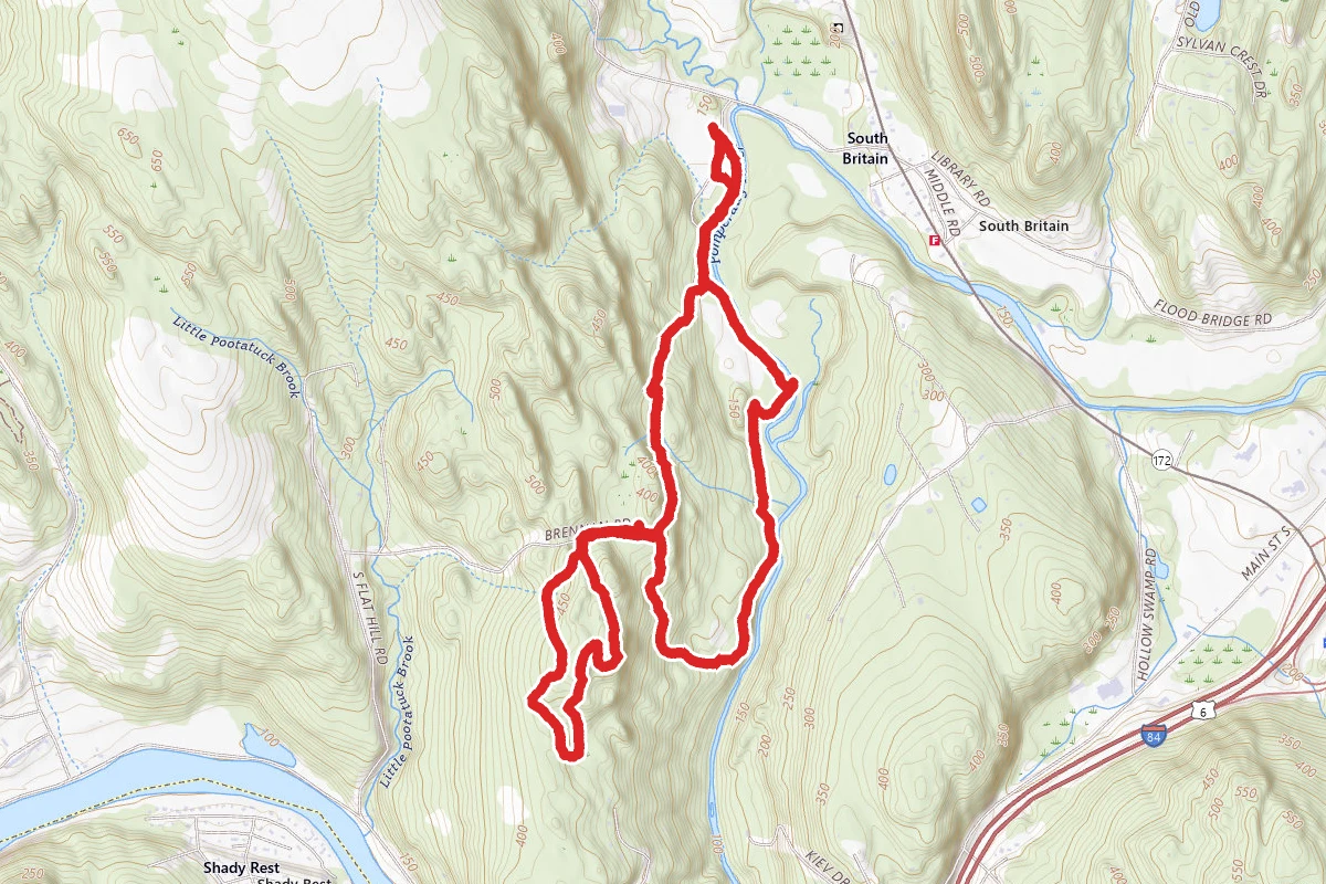 Sachem's Ridge Loop to Mitchell Farm Trail Loop