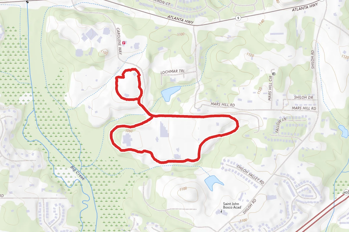 Fowler Park Loop route map