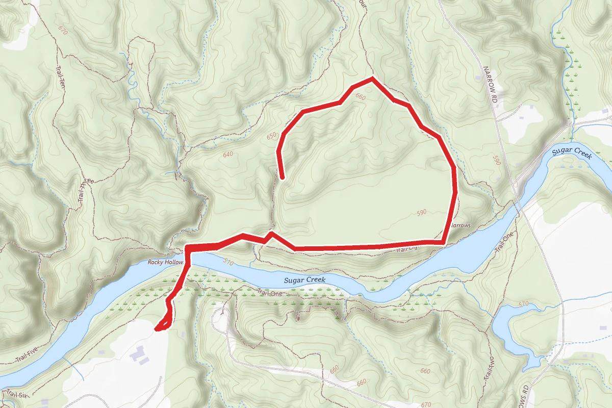 Trail 8 at Turkey Run State Park