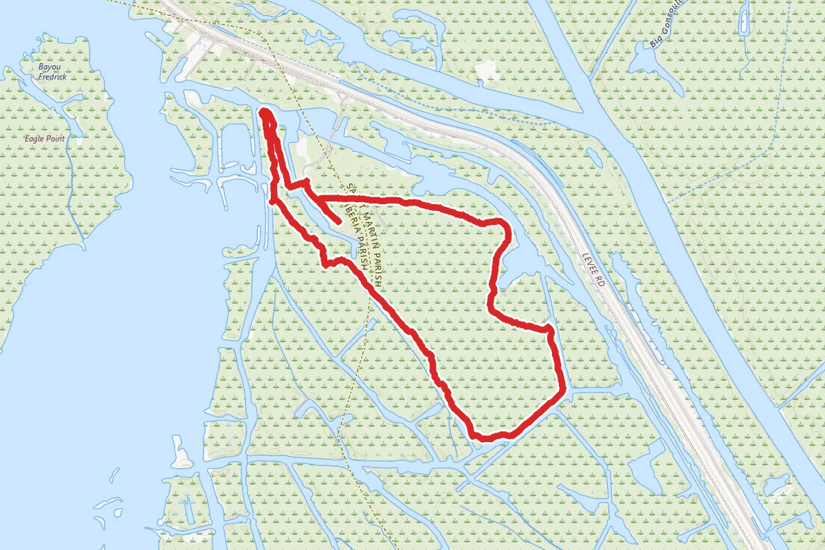 Lake Fausse Pointe State Park Trail