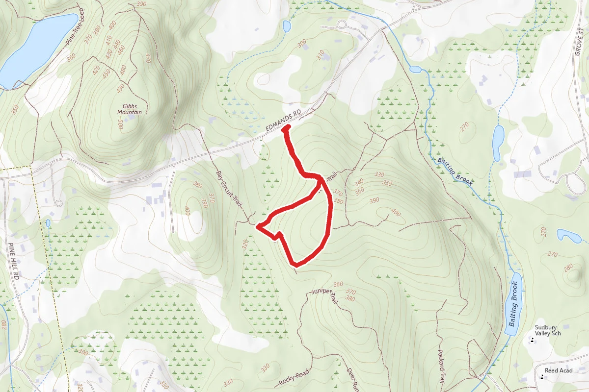 Pioneer Trail Loop route map