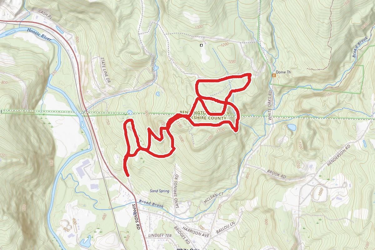 Mountain Meadow Preserve Trail route map