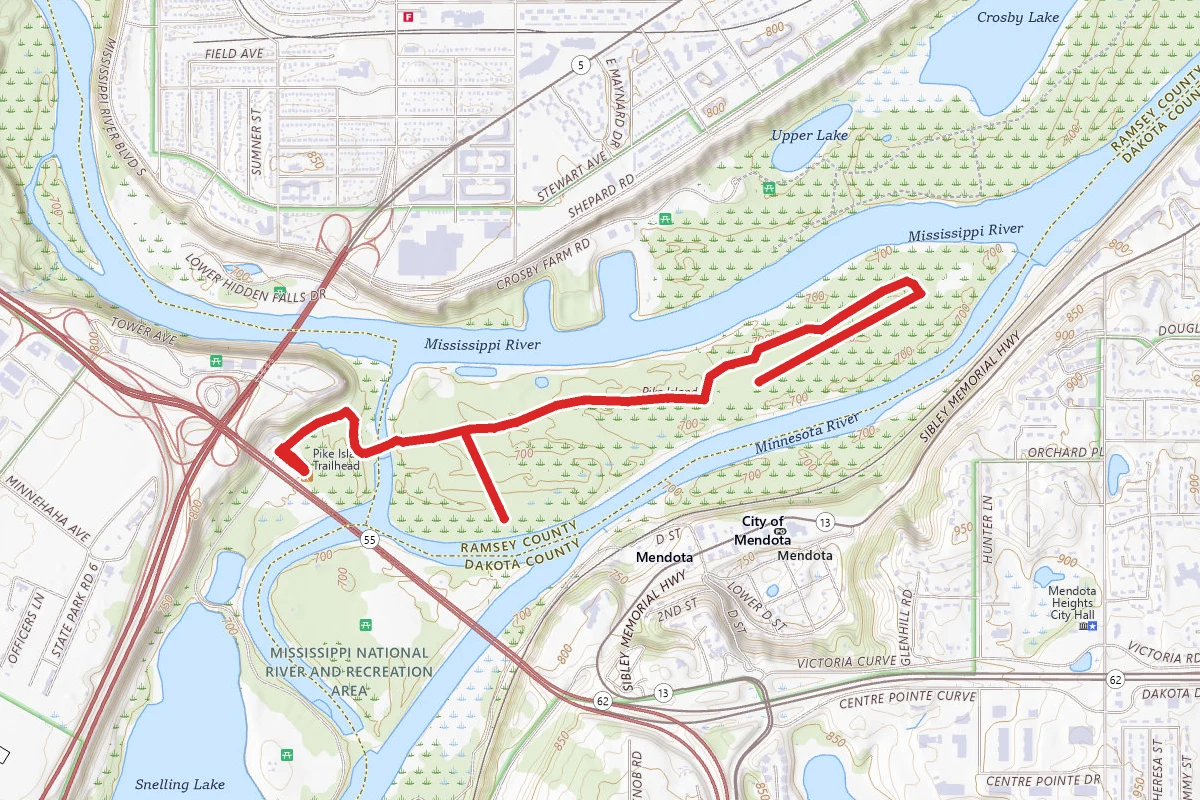 Pike Island Winter Trail