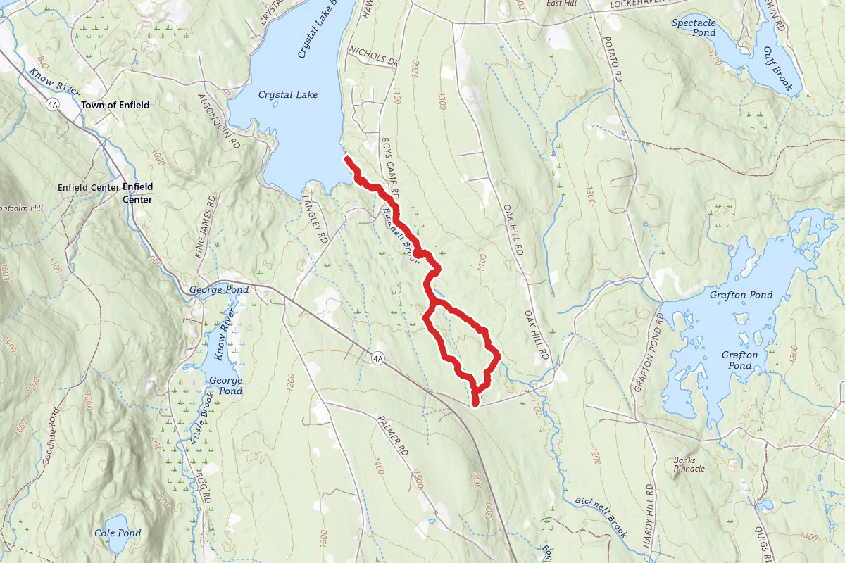 Bicknell Brook and Colettes Trail