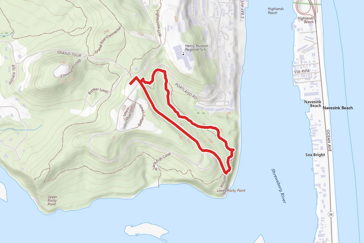 Bunker Ruins via Rocky Point Trail and Battery Loop