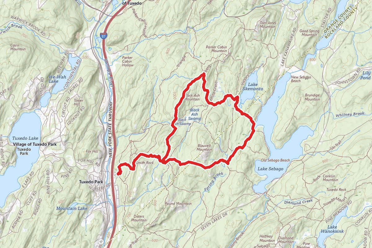 Tuxedo-Mount Ivy to Triangle Loop