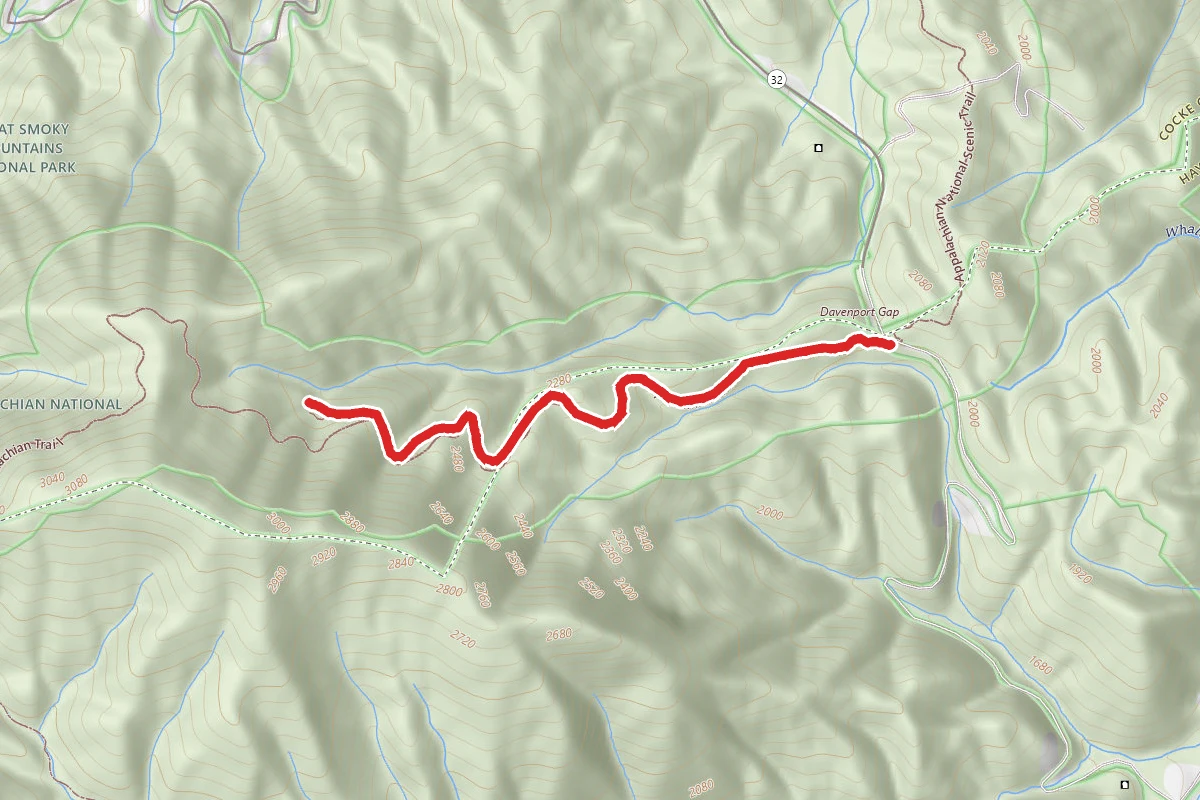 Davenport Gap Shelter via Appalachian Trail