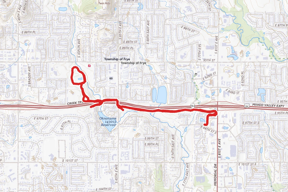 Creek Trail to Hunter Park